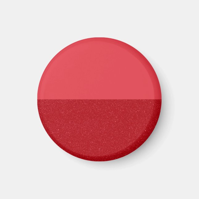 Benutzerdefinierter Tomatenroter Magnet – Split-Ma (Vorne)