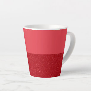 Benutzerdefinierter Tomatenroter Zweifarben-Lattes Milchtasse