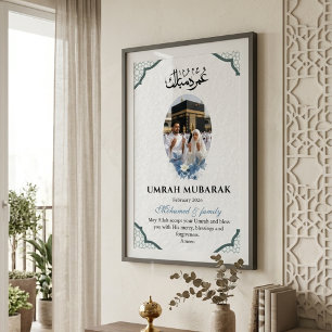 Benutzerdefinierter Umrah Mubarak-Fotoposter Islam Poster