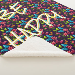 Benutzerdefinierter und personalisierter Bunter Sc Sherpadecke