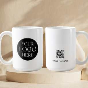 Benutzerdefinierter Unternehmens-Logo-QR-Code Werb Kaffeetasse