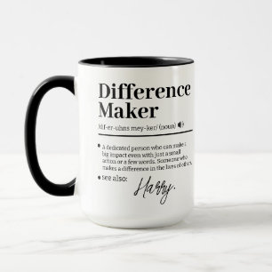 Benutzerdefinierter Unterschiedmacher, Mentor-Dank Tasse