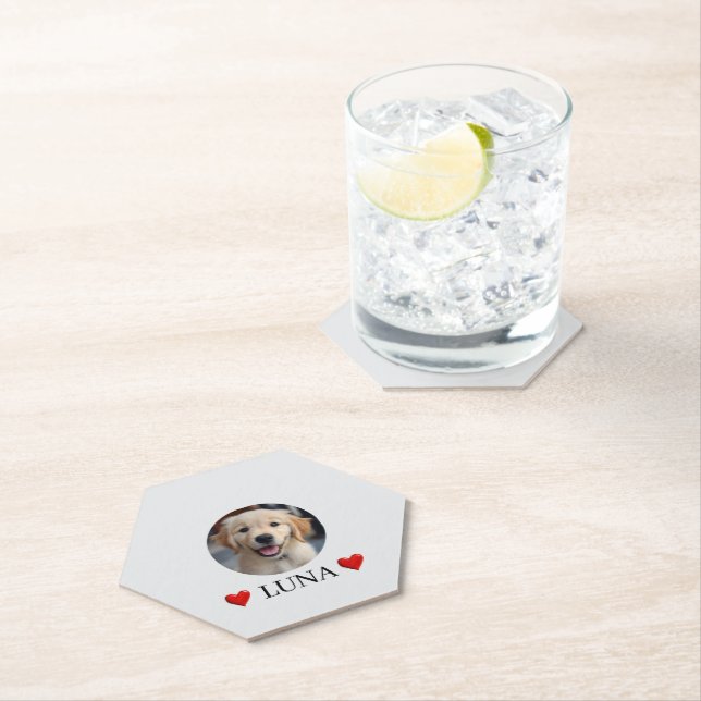 Benutzerdefinierter Untersetzer mit Foto & Name me (Vor Ort)