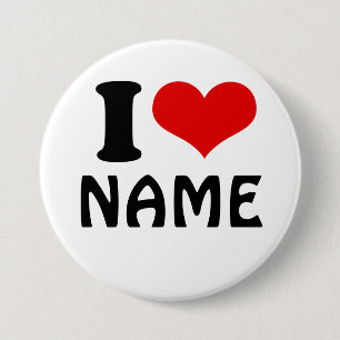 Benutzerdefinierter Valentinstag I Liebe Herz Button
