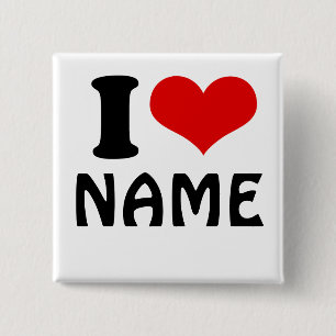 Benutzerdefinierter Valentinstag I Liebe Herz Button