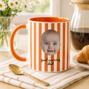 Benutzerdefinierter Vater Vatertag Baby-Foto-Gesic Tasse