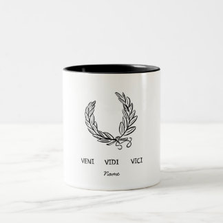 Benutzerdefinierter Veni Vidi Vici Kaffeebecher Zweifarbige Tasse