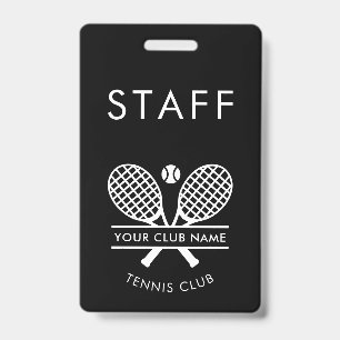 Benutzerdefinierter Vereinsname Tennisschläger Mot Ausweis