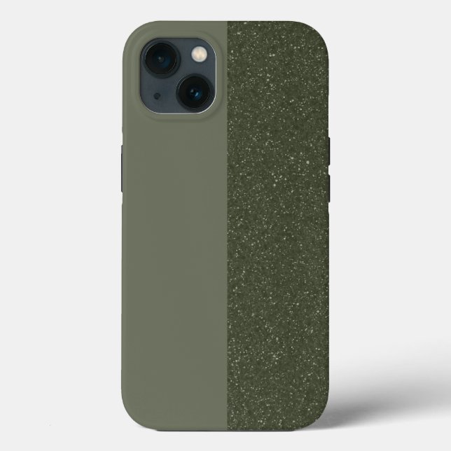 Benutzerdefinierter vertikaler Moss Green iPhone 1 Case-Mate iPhone Hülle (Rückseite)