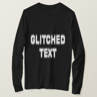 Benutzerdefinierter Verzerrungstext mit Glitch-Eff T-Shirt