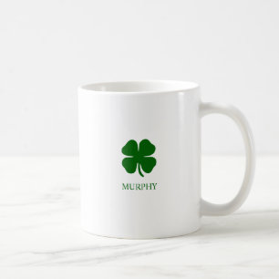 Benutzerdefinierter Vierblattklee Smaragdgrün Glüc Kaffeetasse