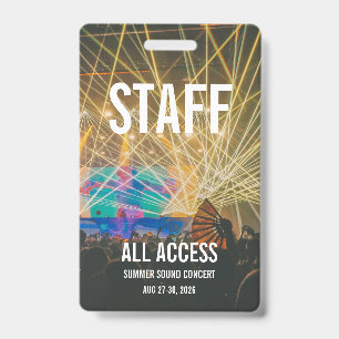 Benutzerdefinierter VIP-All-Access-Pass Konzerttic Ausweis