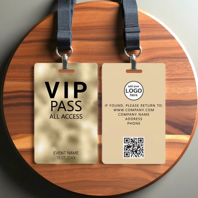 Benutzerdefinierter VIP All Access QR Code Event G Ausweis (Von Creator hochgeladen)