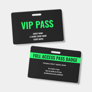 Benutzerdefinierter VIP-Gast Minimalistischer E-Sp Ausweis