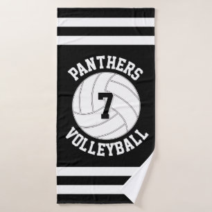 Benutzerdefinierter Volleyball-Teamname und Spiele Badehandtuch