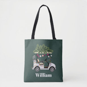 Benutzerdefinierter Wagenname Golfbälle Weihnachte Tasche