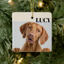 Benutzerdefinierter Weihnachts-Foto-Schmuck Hund &