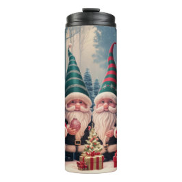 Benutzerdefinierter Weihnachtsmann-Gnom Weihnachte Thermosbecher