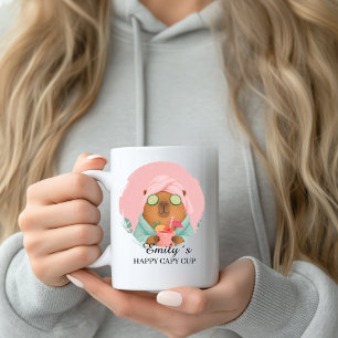 Benutzerdefinierter Wellness-Capybara-Becher mit N Kaffeetasse