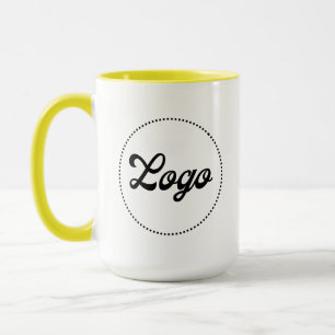 Benutzerdefinierter Werbe-GELBER Combo-Logo-Becher Tasse