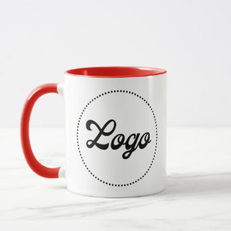 Benutzerdefinierter Werbe-HELLBLAUER Combo-Logo-Be Tasse
