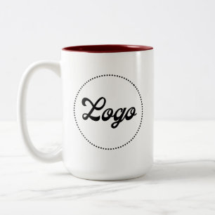 Benutzerdefinierter Werbe-MAROON Zweifarbiges Logo Zweifarbige Tasse