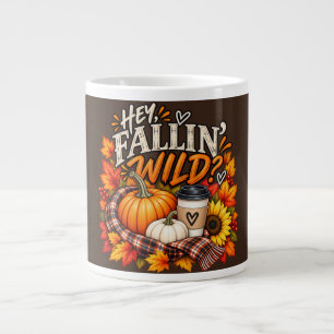Benutzerdefinierter Wilder Herbst-Kürbis-Kaffee Jumbo-Tasse