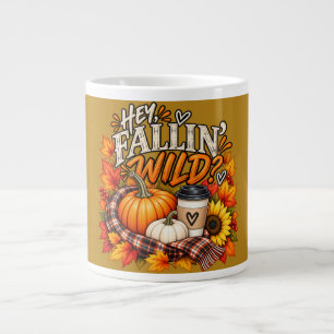 Benutzerdefinierter Wilder Herbst-Pumpkin-Kaffee Jumbo-Tasse