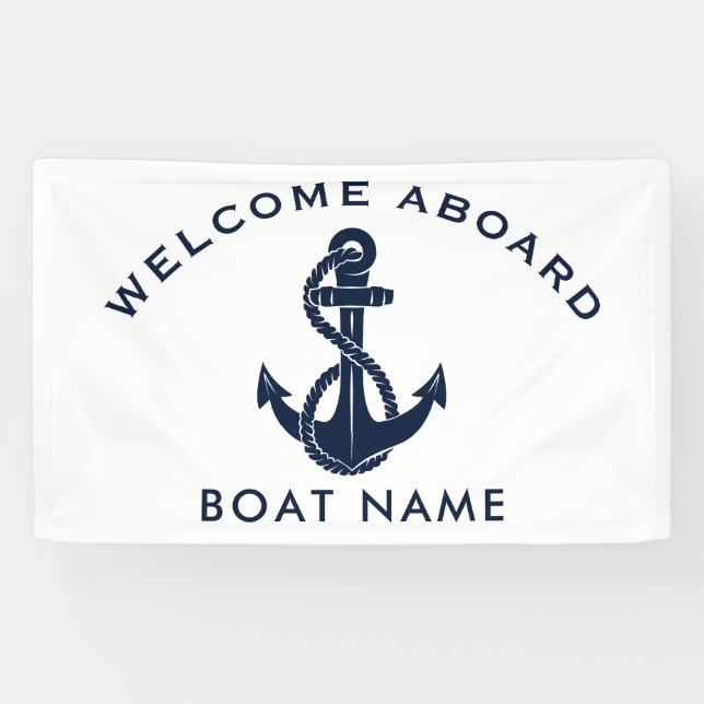 Benutzerdefinierter Willkommensgruß an Bord eines  Banner (Horizontal)