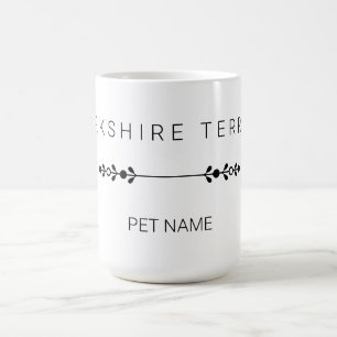 Benutzerdefinierter Yorkie-Name Tasse - Minimalist
