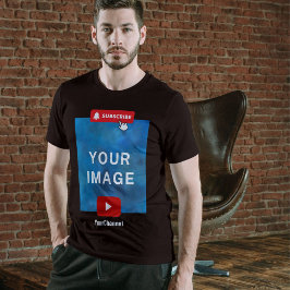 Benutzerdefinierter Youtube Kanalname Schwarz T-Shirt
