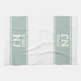 Benutzerdefinierter Zip-Code und Staat-Haushaltswa Geschirrtuch