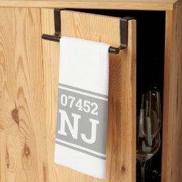 Benutzerdefinierter Zip-Code und Staat-Haushaltswä Geschirrtuch