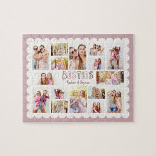 Benutzerdefiniertes 16-Foto-Collage-Besties-Puzzle