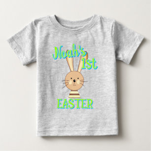 Benutzerdefiniertes 1. OSTERN Glückliches Häschen  Baby T-shirt