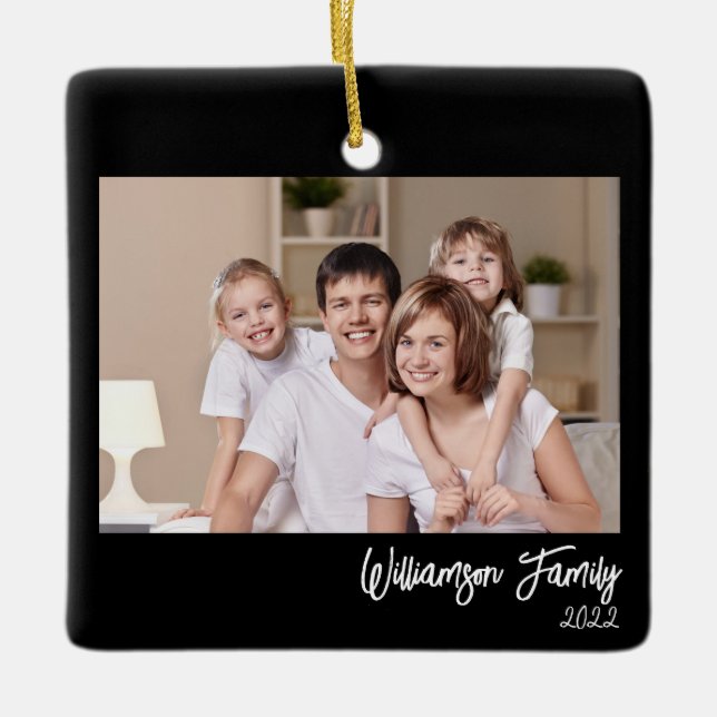 Benutzerdefiniertes 2-Foto-Foto mit zweiseitigem F Keramikornament (Vorderseite)