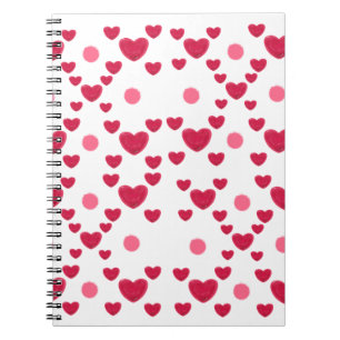 Benutzerdefiniertes 3D-Jelly-Hearts- und Punkte-Mu Notizblock