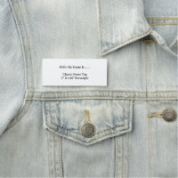 Benutzerdefiniertes 3X1.2 Namensschild Einfacher S