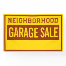 Benutzerdefiniertes 4 ft Garagenverkaufsbanner