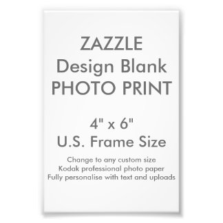 Benutzerdefiniertes 4 Zoll x 6 Zoll Foto Print (US