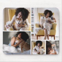 Benutzerdefiniertes 5-Foto-Collage-Mauspad Mousepad