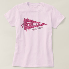 Benutzerdefiniertes 5. Klasse-Schulwimpel Lehrerna T-Shirt