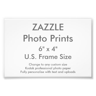 Benutzerdefiniertes 6 Zoll x 4 Zoll Foto Print (US