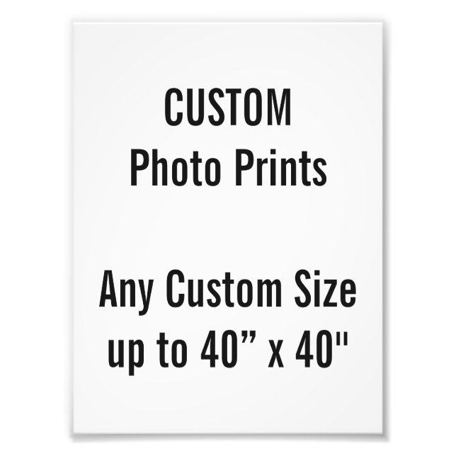 Benutzerdefiniertes 6 Zoll x 8 Zoll Foto Print (od (Vorne)