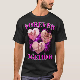 Benutzerdefiniertes 80er 90er Rosa Herzen Retro-Bo T-Shirt