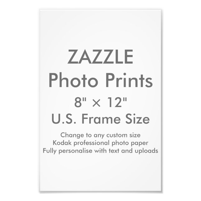 Benutzerdefiniertes 8" × 12" Foto Print (US-Frame- (Vorne)