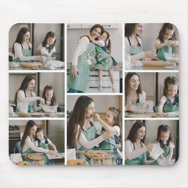 Benutzerdefiniertes 8-Foto-Mousepad Mousepad (Vorne)