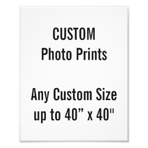 Benutzerdefiniertes 8" x 10" Foto Print (oder eine