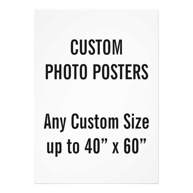 Benutzerdefiniertes A0-Foto-Poster, bis zu 40" x 6 Fotodruck (Vorne)