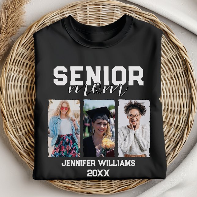 Benutzerdefiniertes Abschluss-Foto für Senior-Mama T-Shirt (Von Creator hochgeladen)